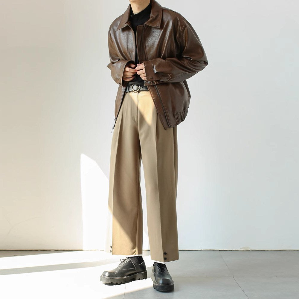 Giacca Casual in pelle Uomo