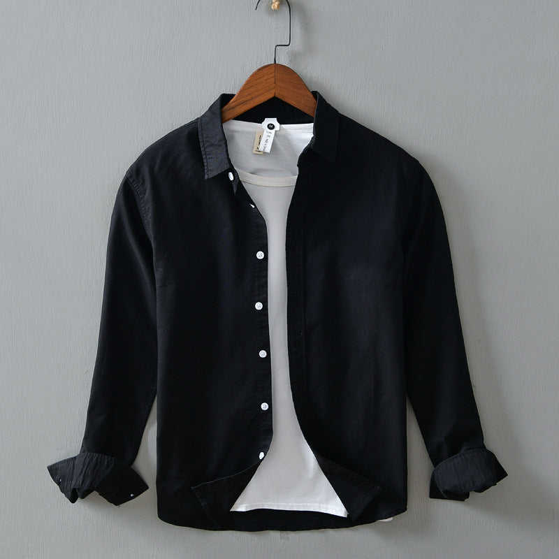 Camicia in Lino Bianca - Old Money®