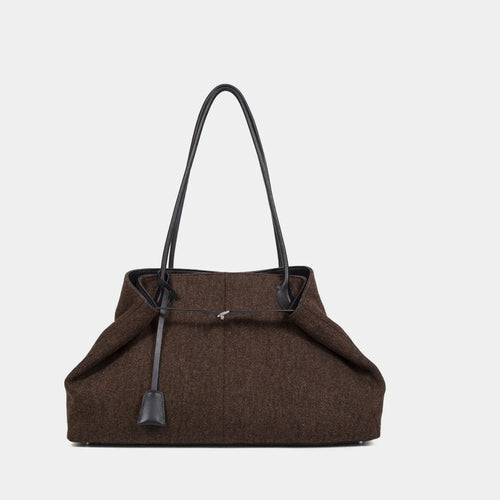 Borsa Donna Effetto Lana Marrone