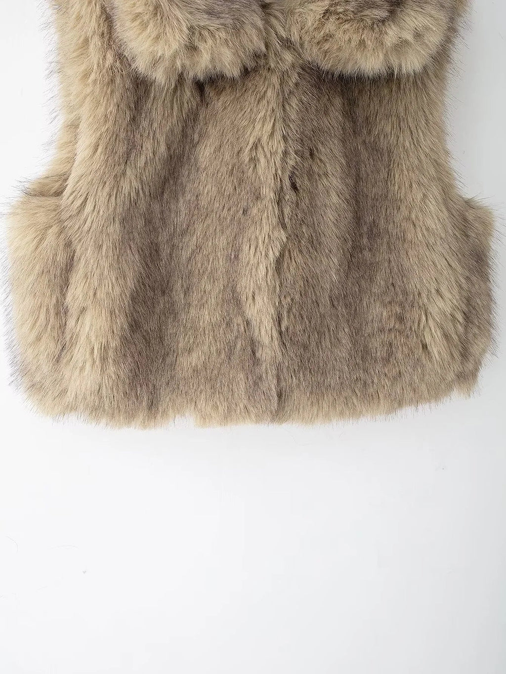 Gilet Smanicato Pelliccia Donna