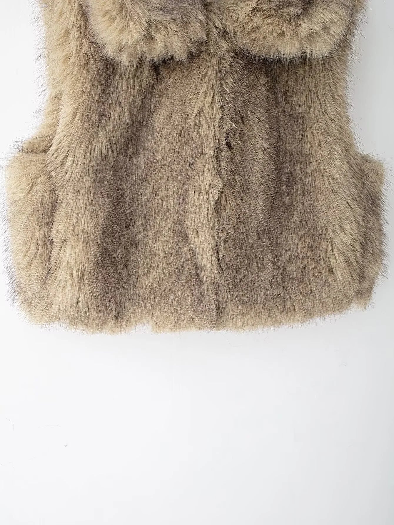 Gilet Smanicato Pelliccia Donna