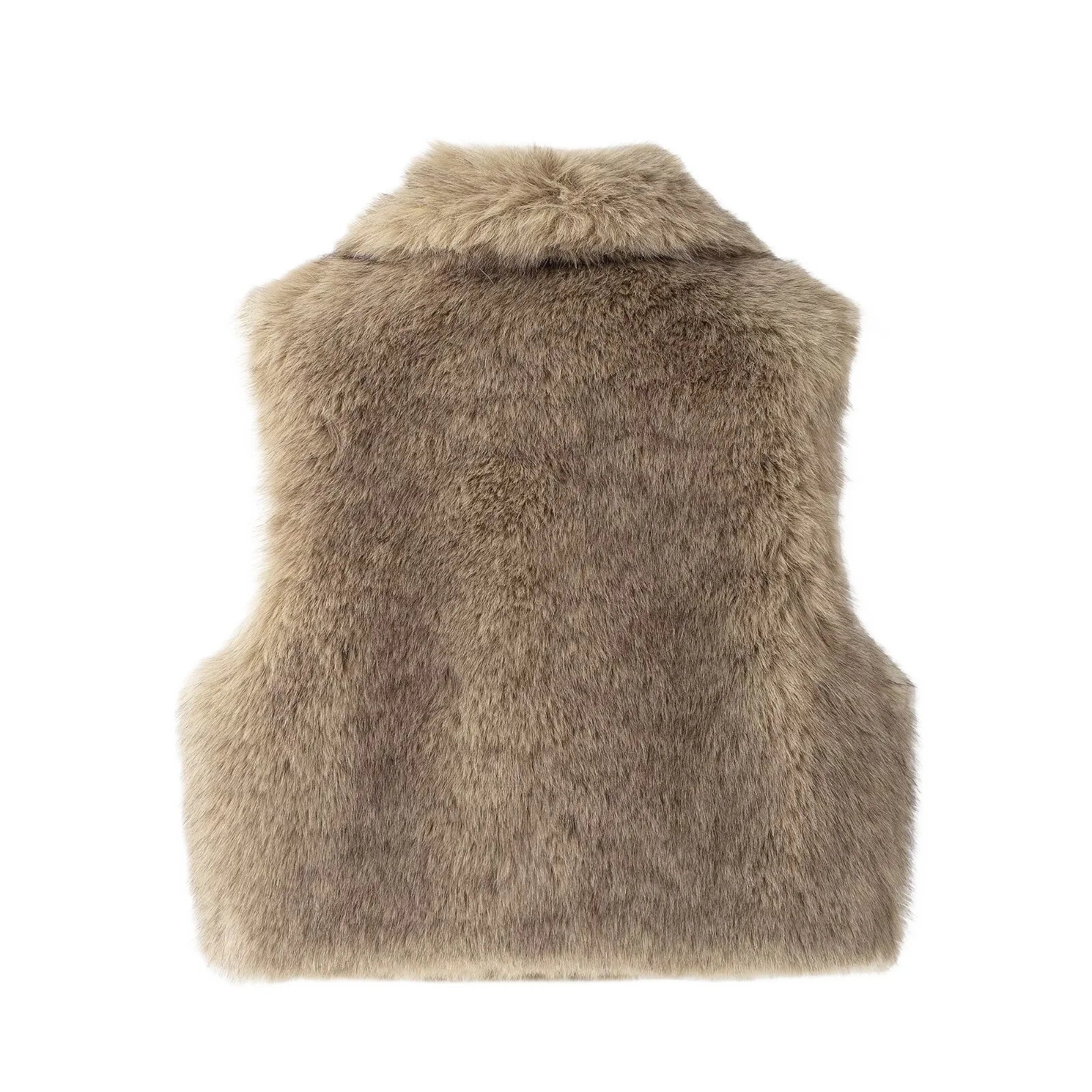 Gilet Smanicato Pelliccia Donna
