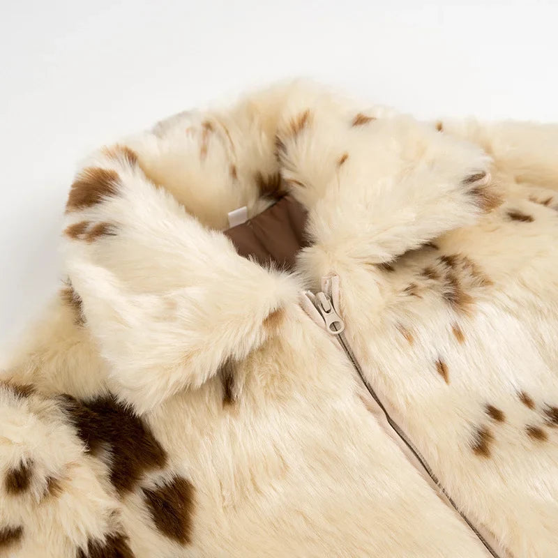 Cappotto Corto Donna Maculato