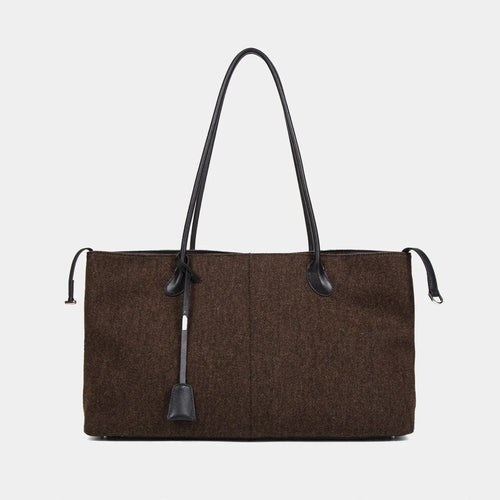 Borsa Donna Effetto Lana Marrone